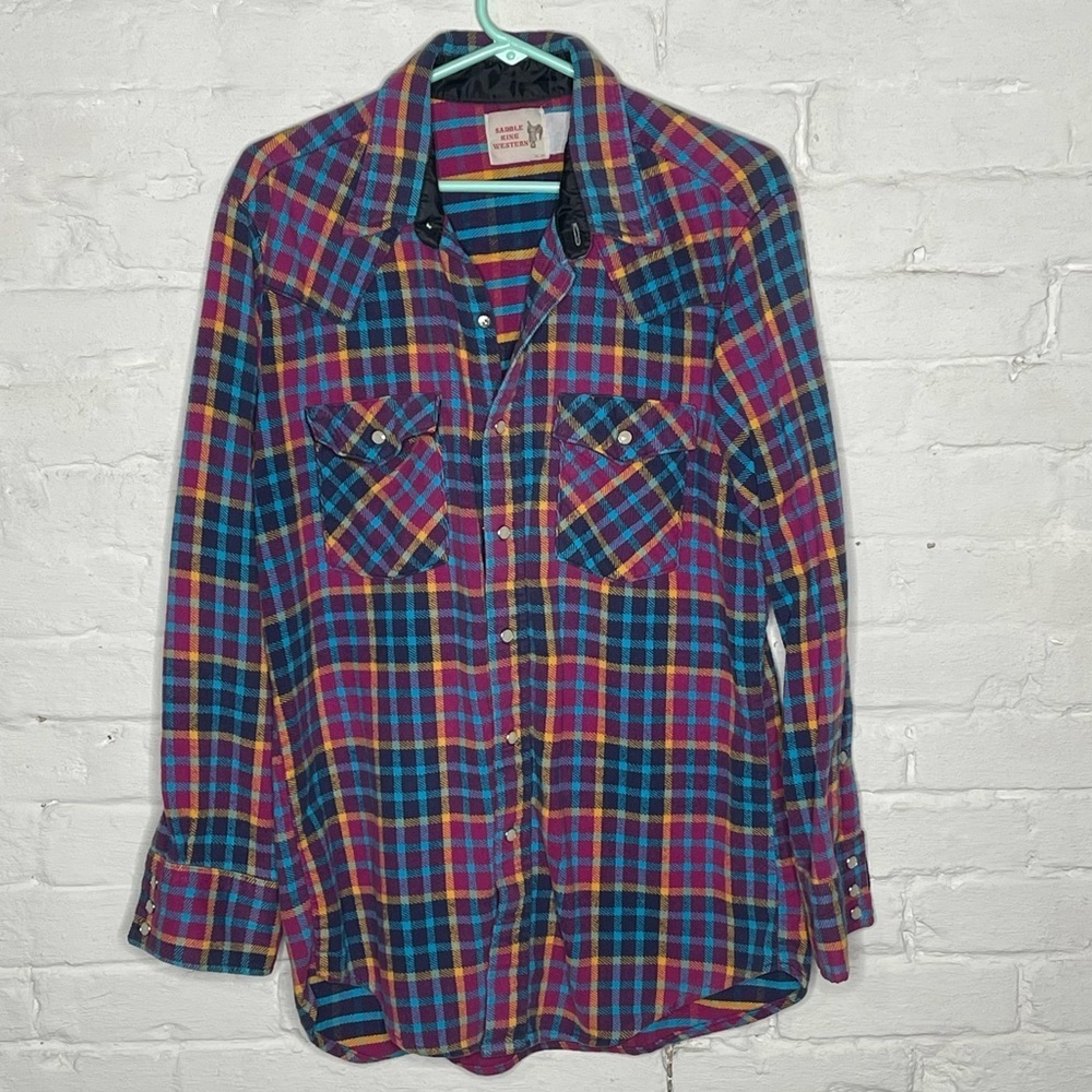 Vintage Saddle King Western Shirt L